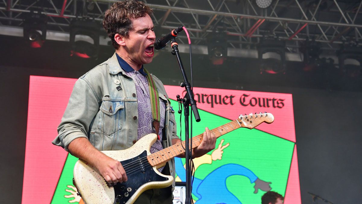 Andrew Savage of Parquet Courts performs during 2019 Bonnaroo Music &amp; Arts Festival on June 14, 2019 in Manchester, Tennessee.