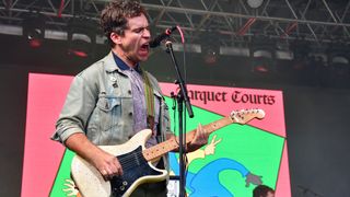 Andrew Savage of Parquet Courts performs during 2019 Bonnaroo Music & Arts Festival on June 14, 2019 in Manchester, Tennessee.
