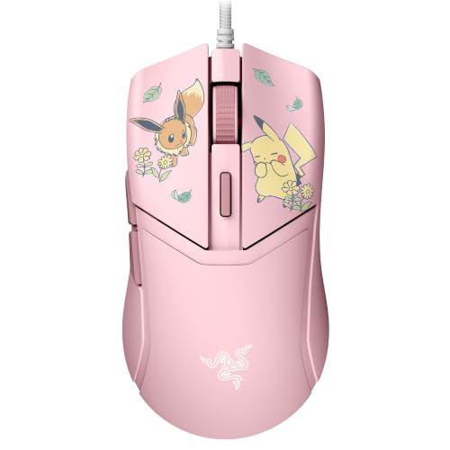 Razer Cobra Pok&amp;eacute;mon Pikachu &amp;amp; Eevee - Lightweight Wired Gaming Mouse With Chroma Rgb - 58 G - 8500 Dpi - Speedflex Cable | Pikachu &amp;amp; Eevee Edition