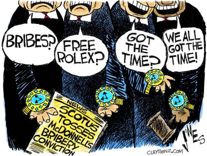 Political cartoon US McDonnell bribery