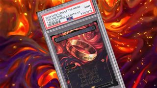 The One Ring graded card on card art background