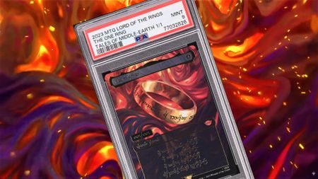 The One Ring graded card on card art background