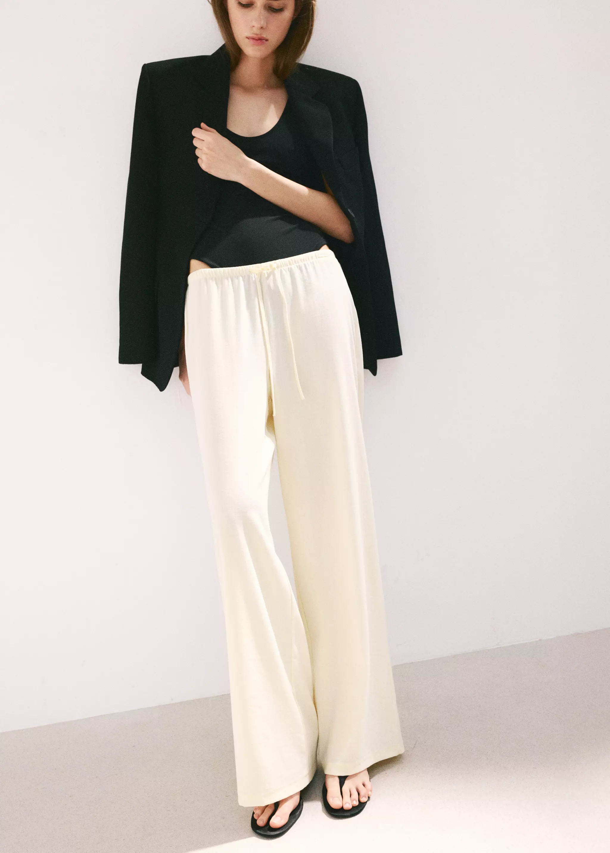 Straight Mid-Rise Trousers - Women | Mango United Kingdom