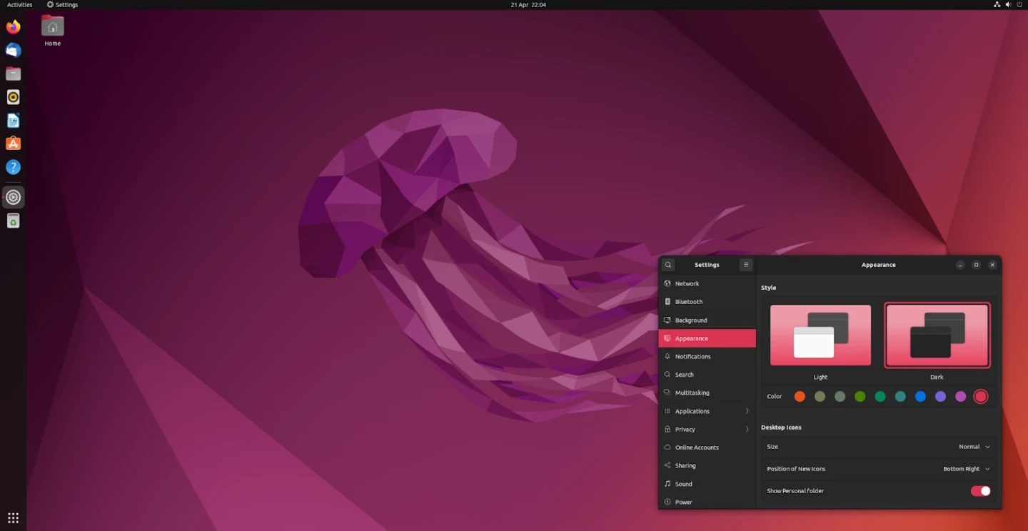Ubuntu 22.04 LTS desktop screenshot from Ubuntu Blog