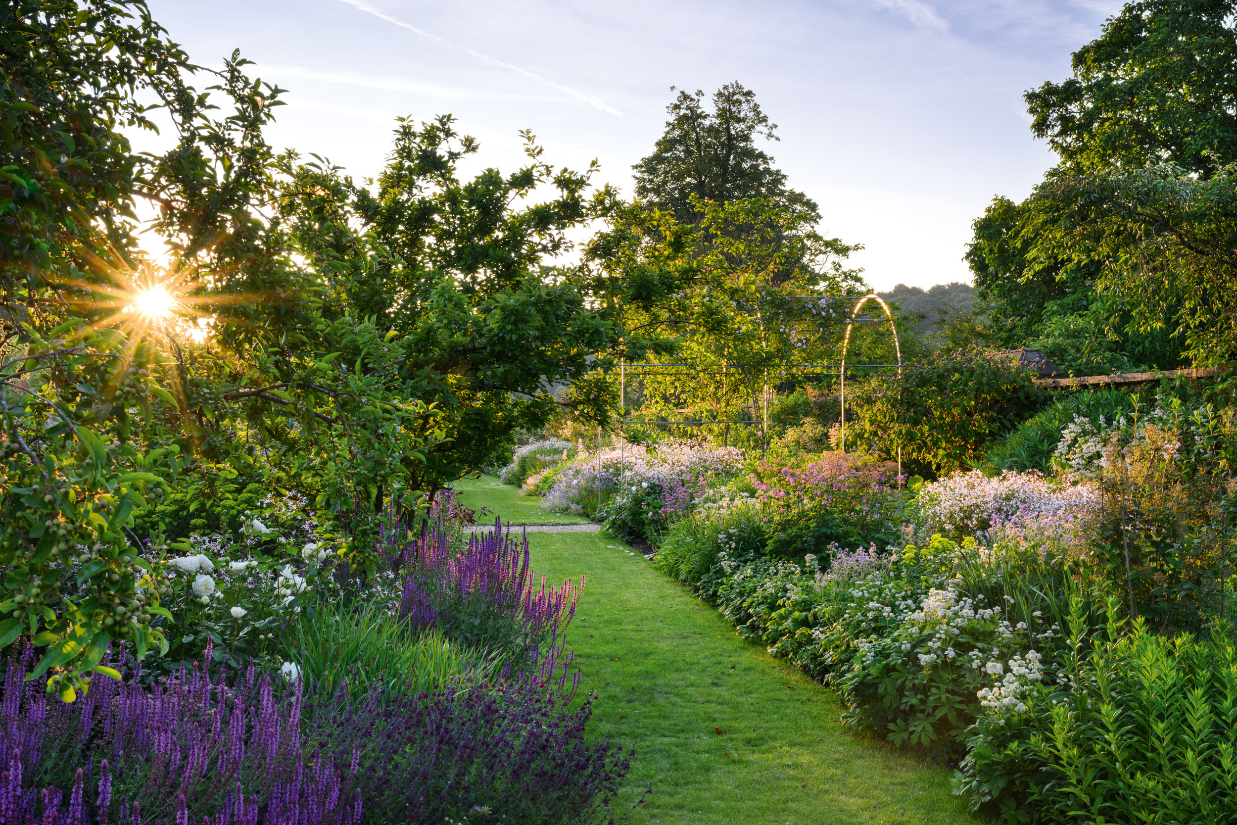 The gardens at Lasborough Park in Gloucestershire