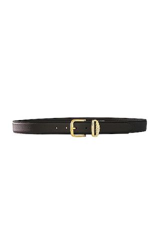 Black & Gold French Rope Belt