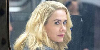 Sarah Paulson looking on in Ocean's Eight