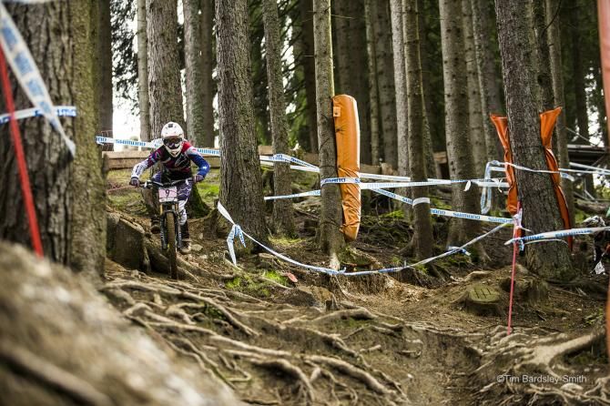 Tracey Hannah (Hutchinson UR) on the way down