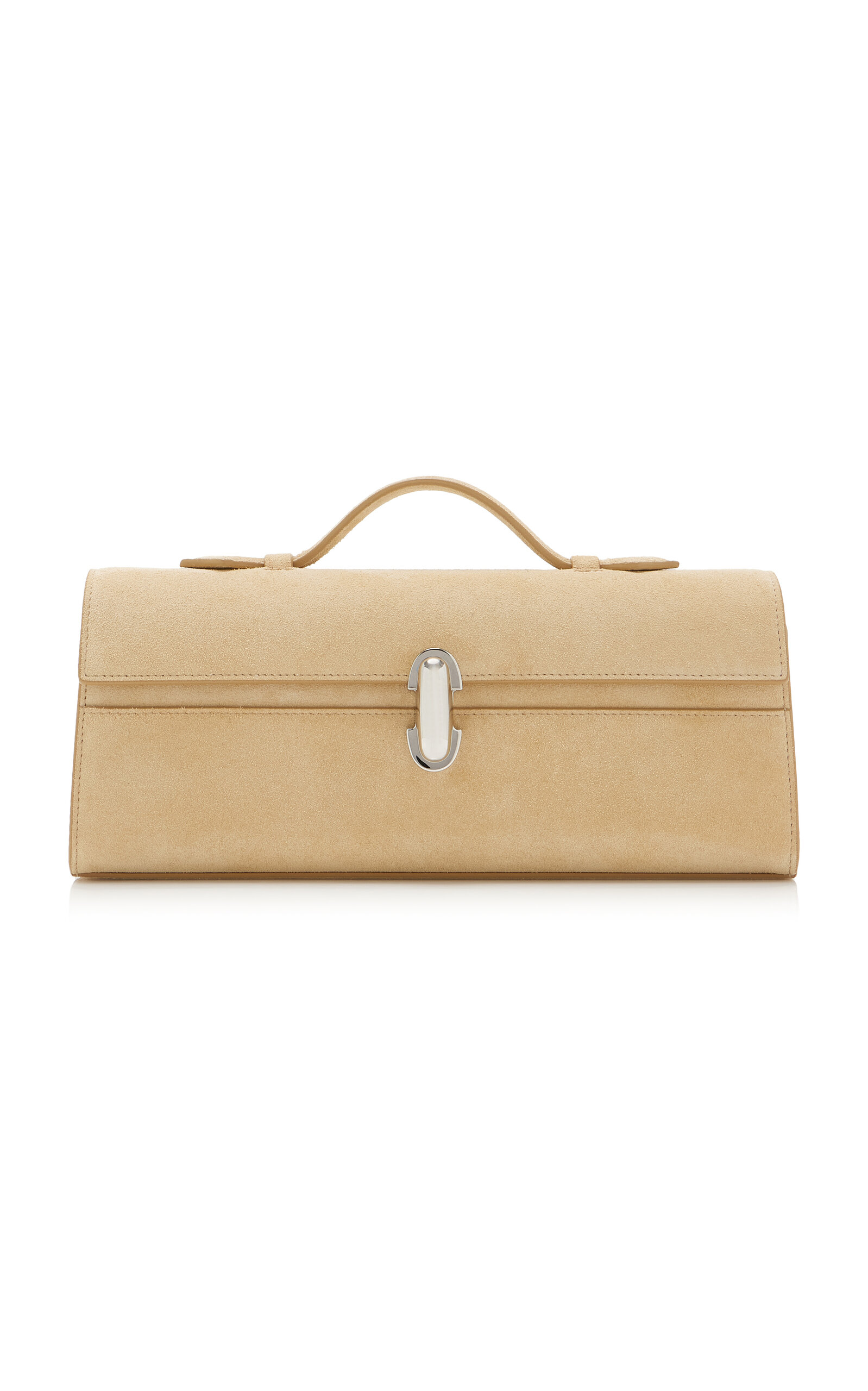 The Slim Symmetry Suede Pochette