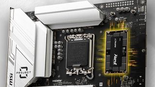 MSI Project Zero motherboard with CAMM2 memory 