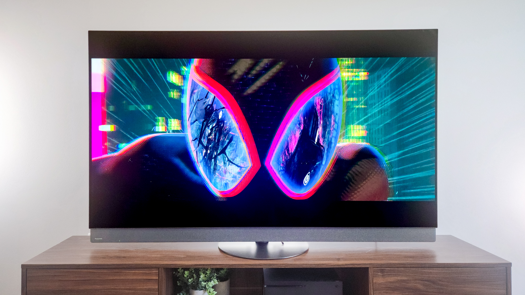 Spider-Man: Across the Spider-Verse on a Panasonic Z95B OLED TV.