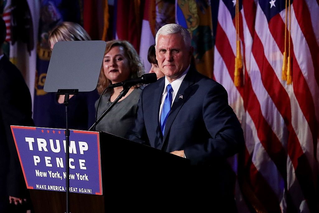 Mike Pence introduces President-elect Donald Trump