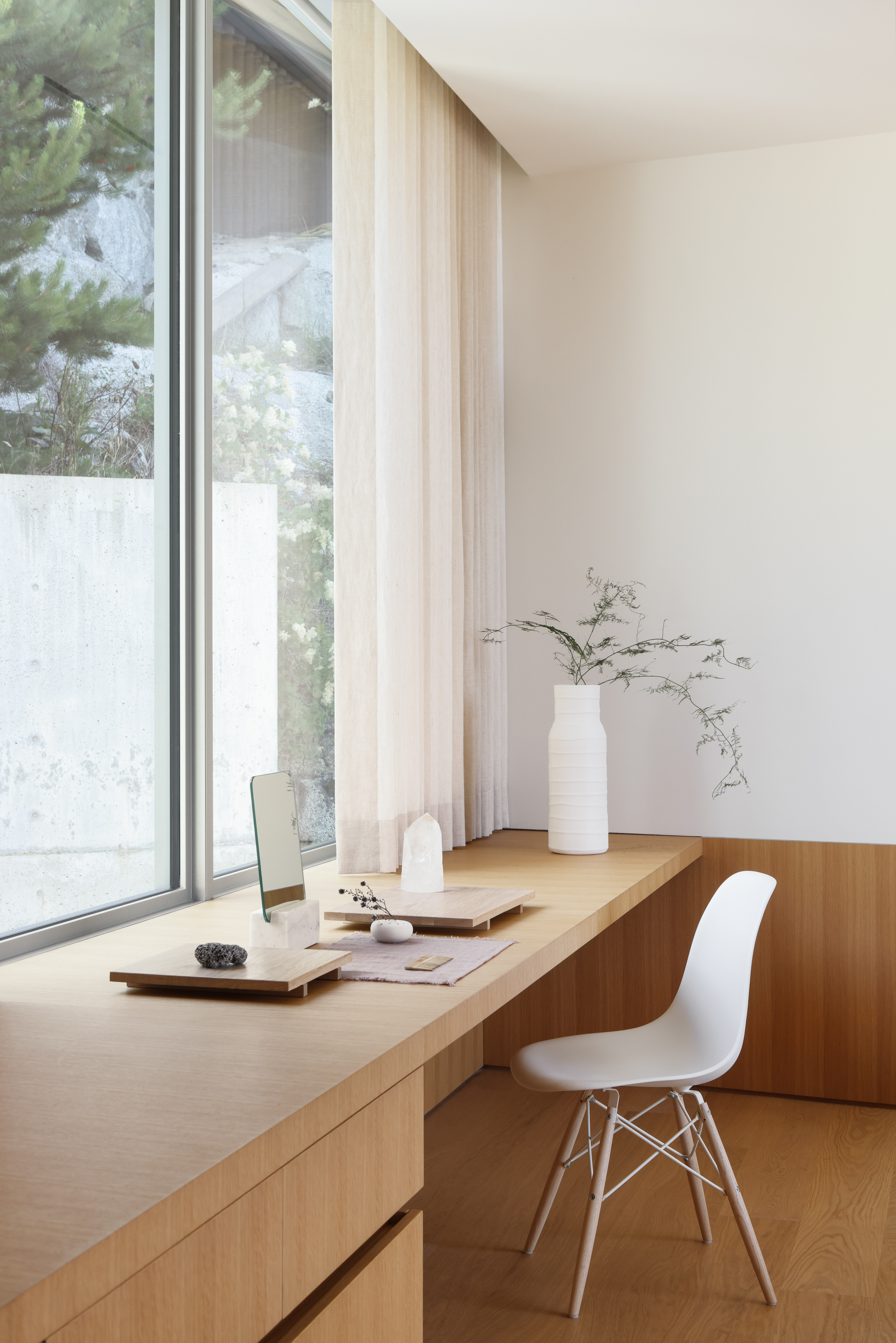 The Sanctuary features bespoke joinery throughout