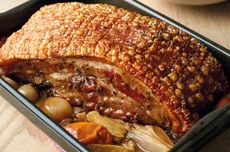 Cider vinegar-roasted pork