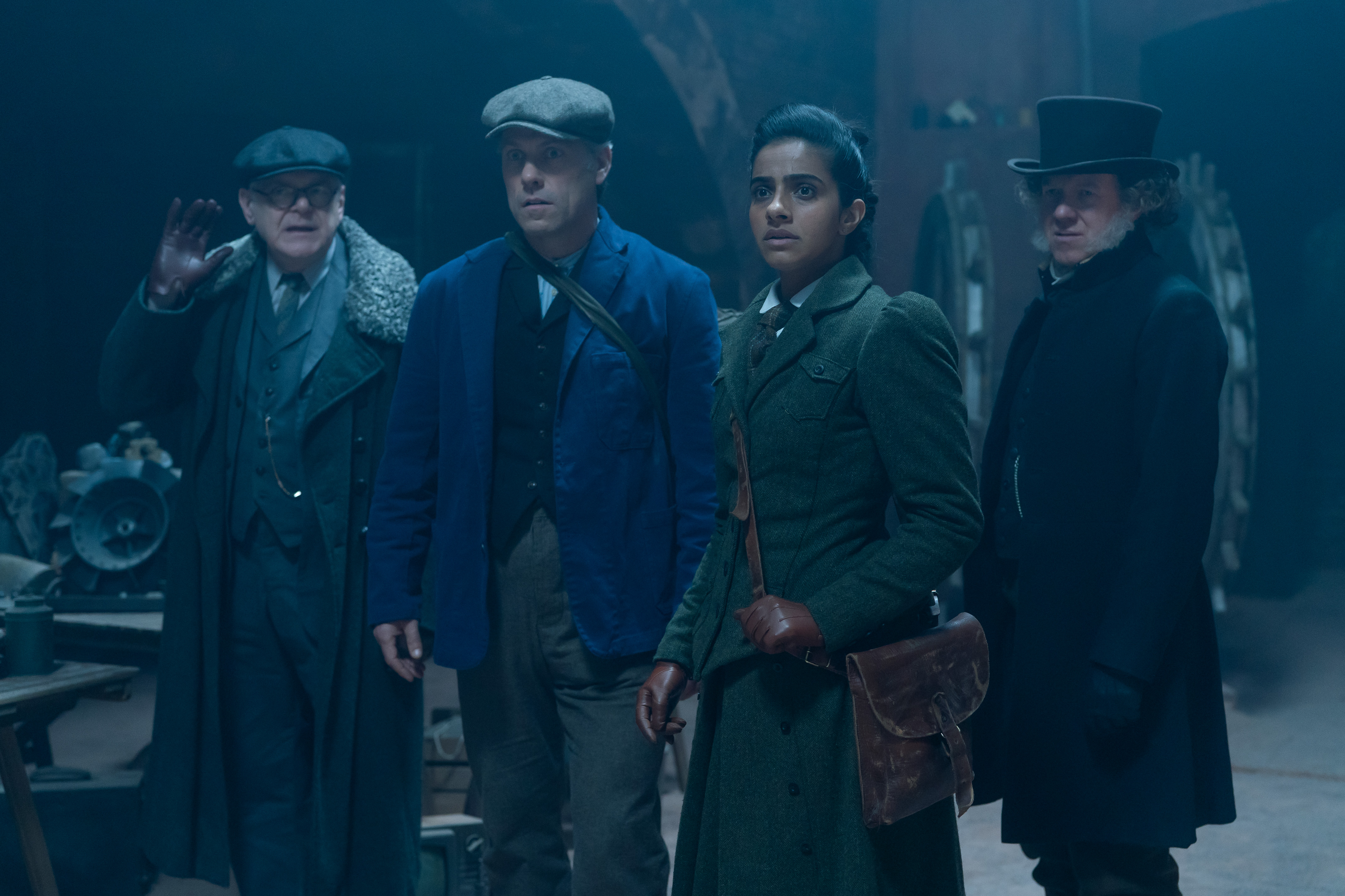 TV tonight Jericho (KEVIN McNALLY), Dan (JOHN BISHOP), Yasmin Khan (MANDIP GILL), Williamson (STEVE ORAM)
