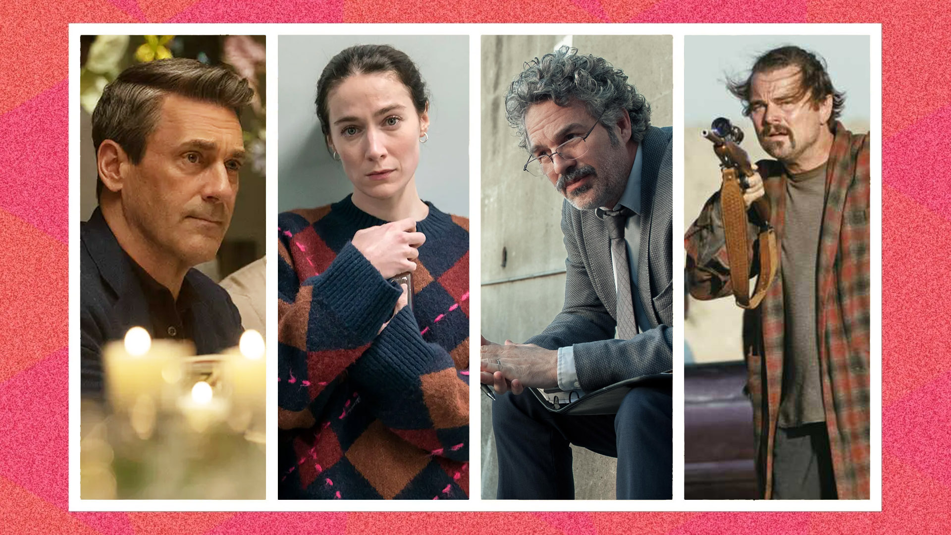 Four screengrabs from movies and TV shows. 