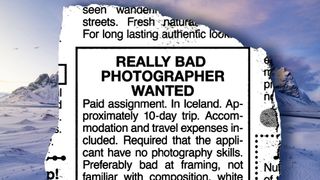 Iceland Air advert for a bad photographer