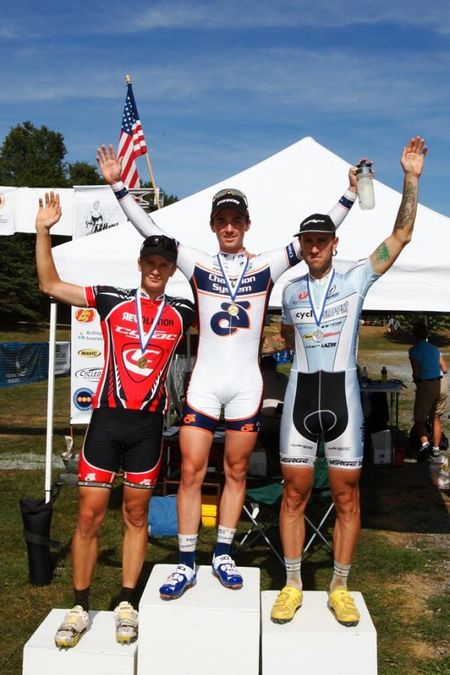 Podium (L-R): Valentin Scherz, Luke Keough and Adam Myerson.