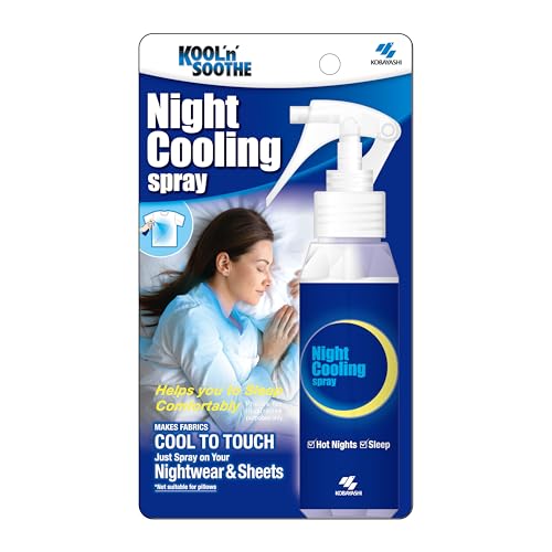 Kool 'n' Soothe Night Cooling Spray/ 100 Ml/instant Cooling Spray for Nightwear & Bedding/take the Edge Off the Heat
