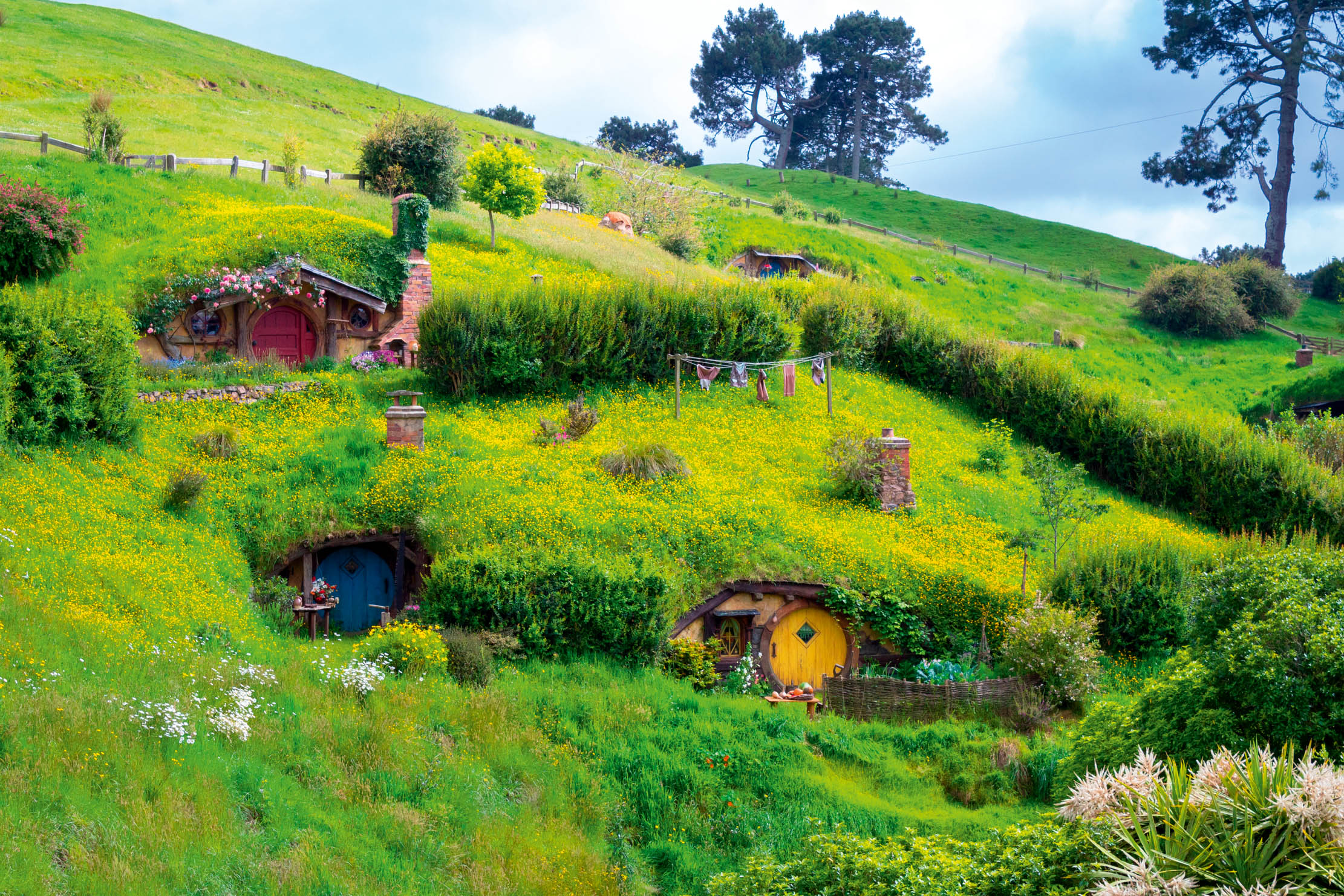 The Hobbit film set built in Matamata, New Zealand.