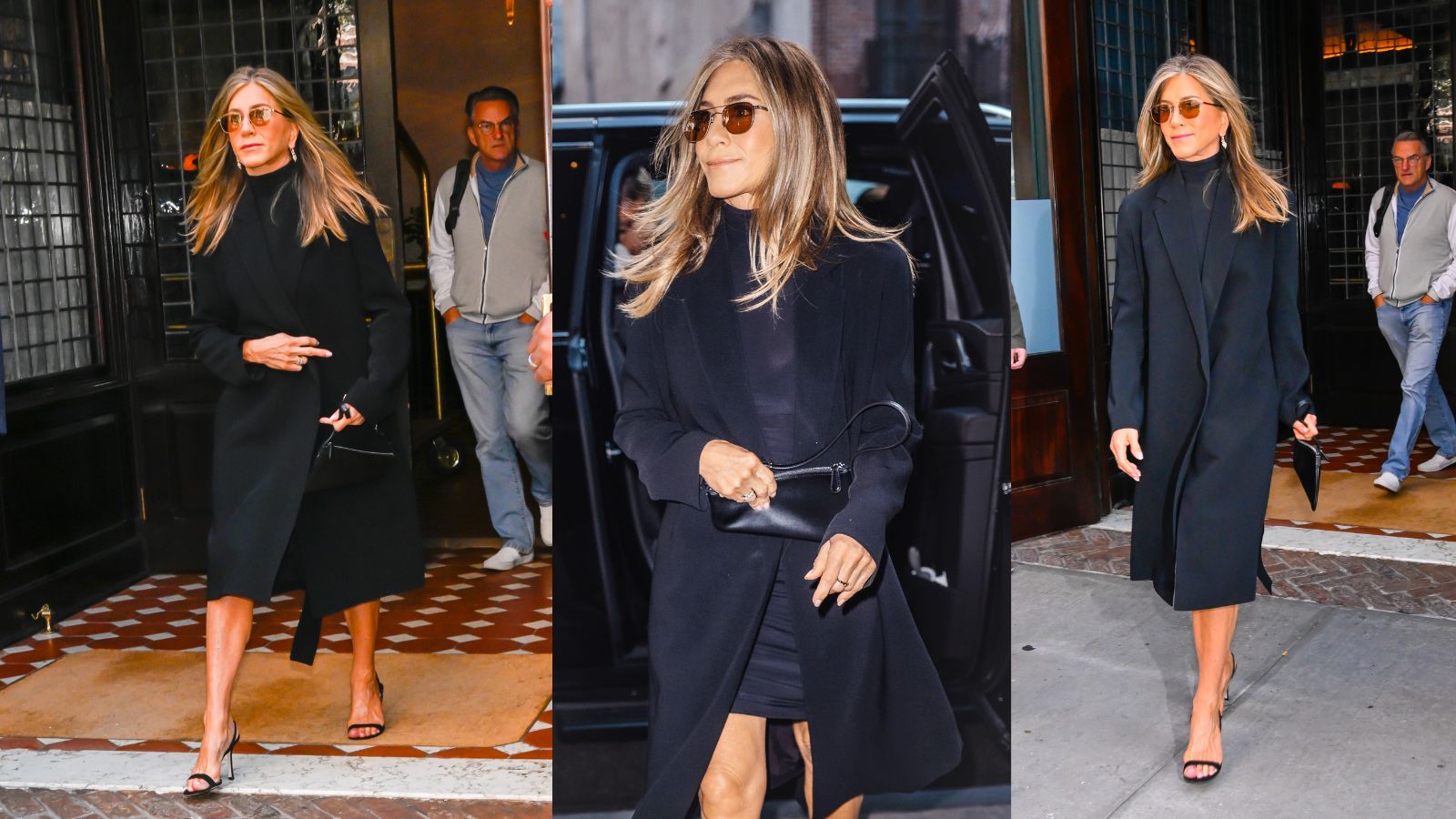 Jennifer Aniston in a winter coat