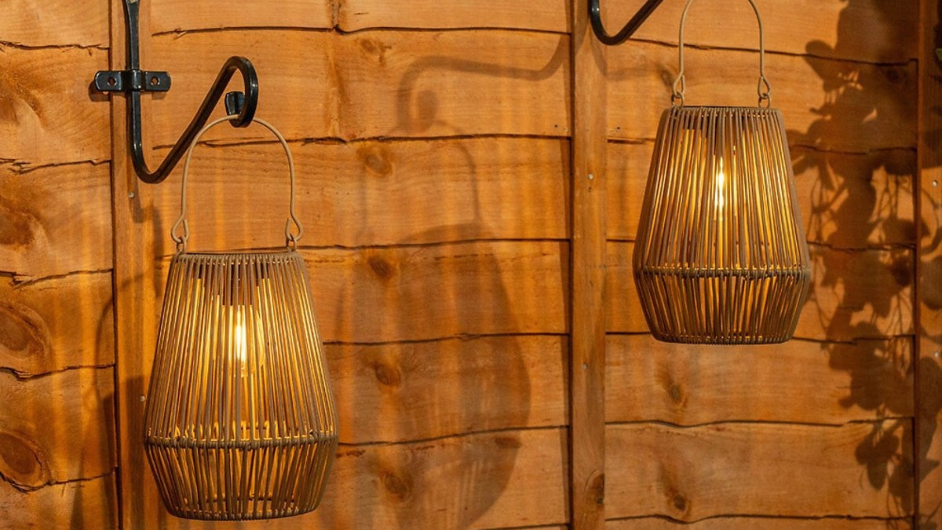 bamboo solar powered lanterns