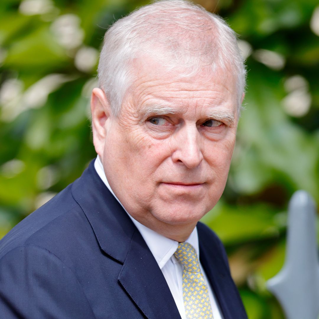 Andrew Mountbatten-Windsor wearing a suit and tie