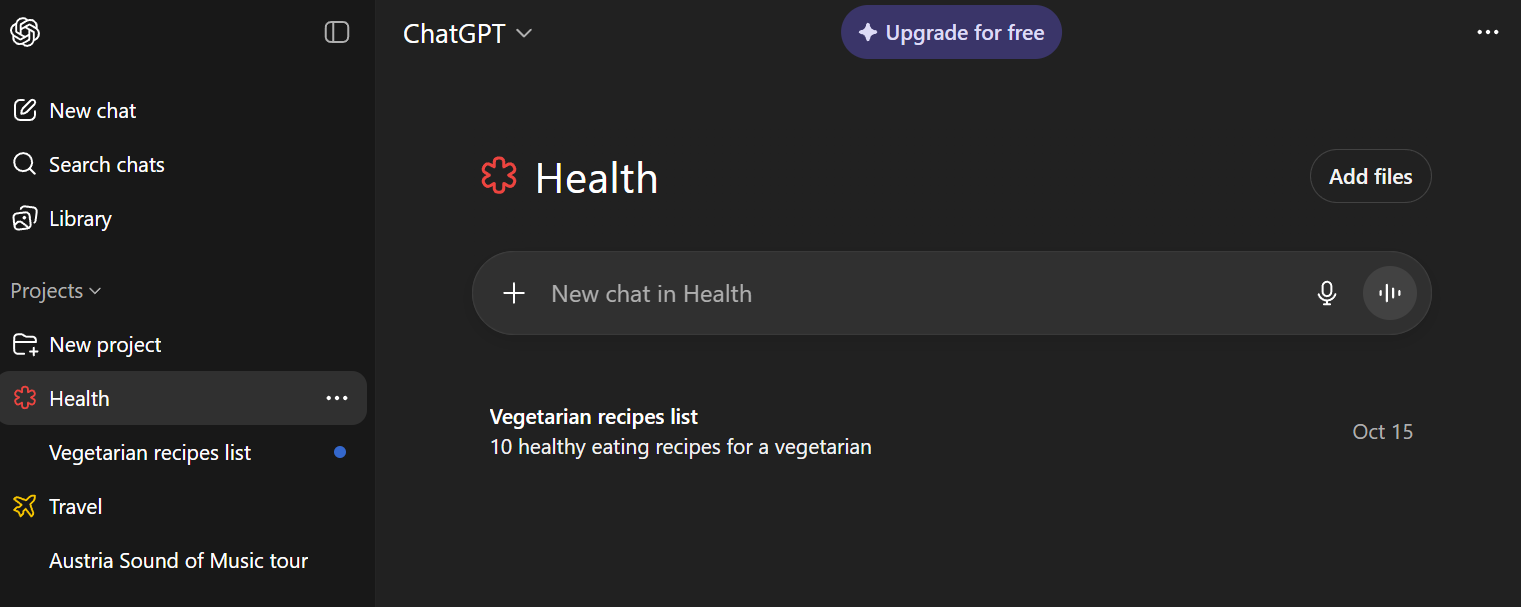 ChatGPT Projects