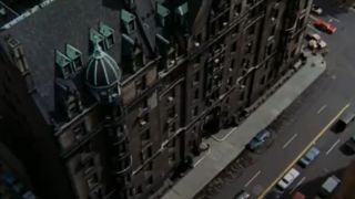 The eterior of The Dakota Building as seen in Rosemary's Baby