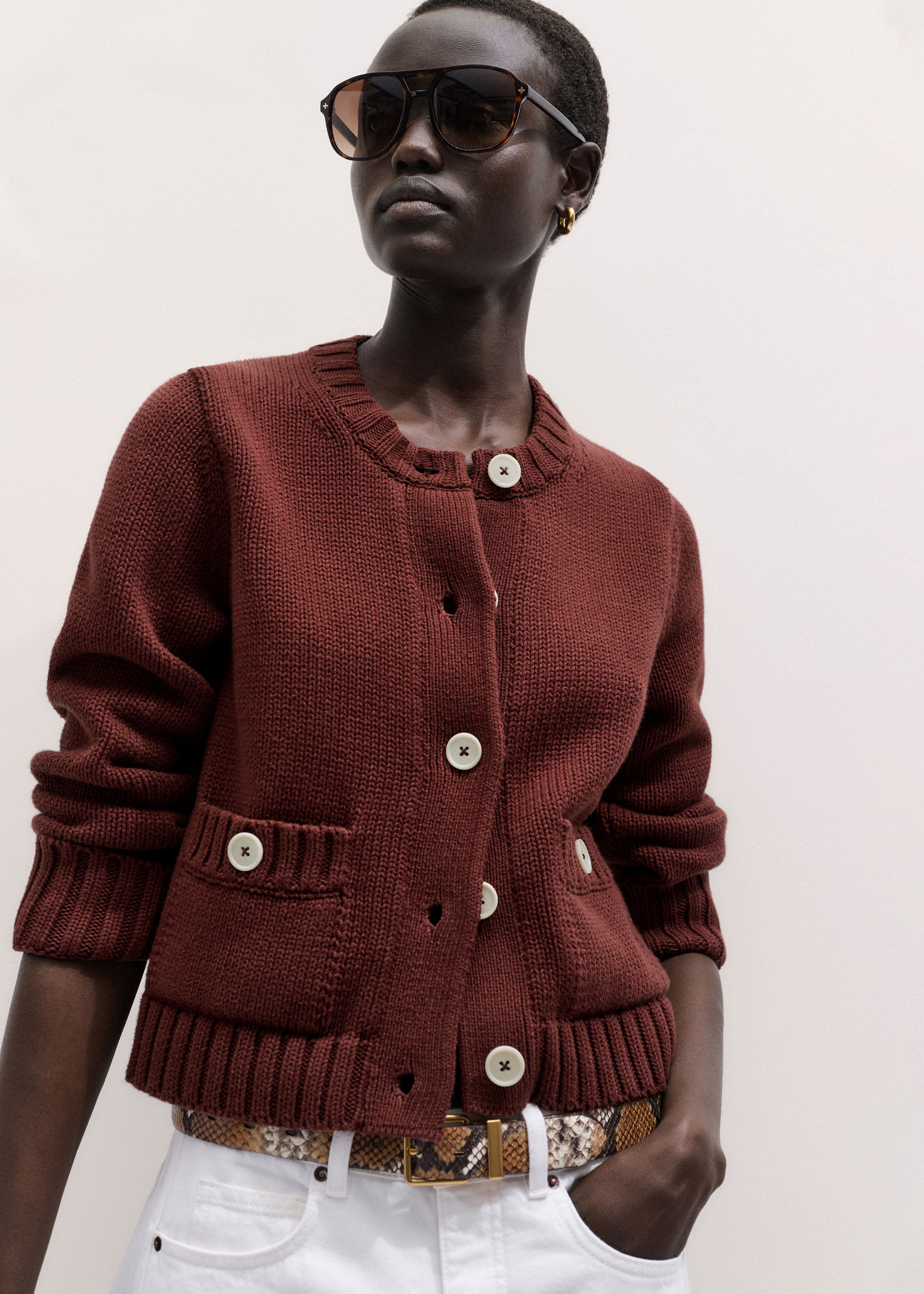 Straight Crop Cardigan