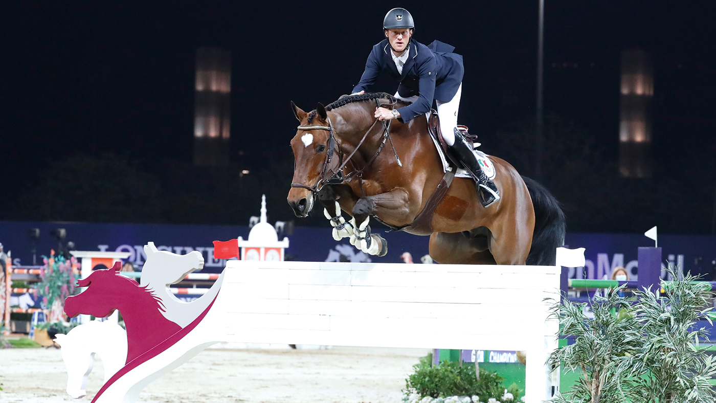 LGCT of DOHA - Grand Prix - Niels Bruynseels (BEL) on Delux van T &amp;amp; L - DOHA, Al Shaqab - 6 March 2021 - ph.Stefano Grasso/LGCT