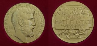 The photos of the Fields Medal, front and back.