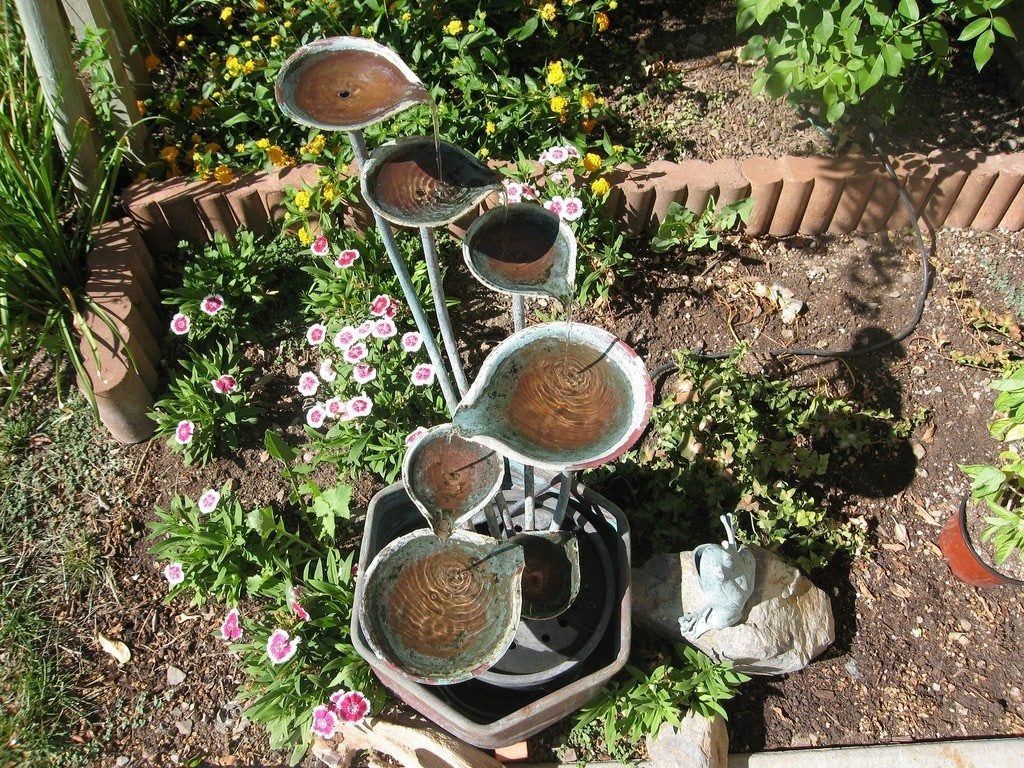 Fountain In A Garden