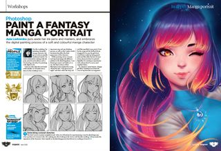 ImagineFX magazine spread