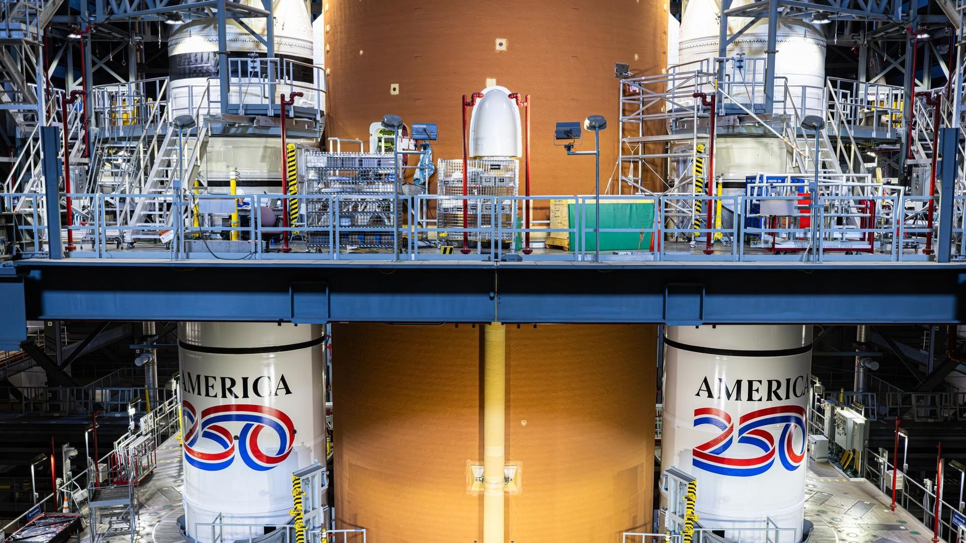Artemis 2 moon rocket gets 'America 250' paint job | Space photo of the day for Dec. 23, 2025