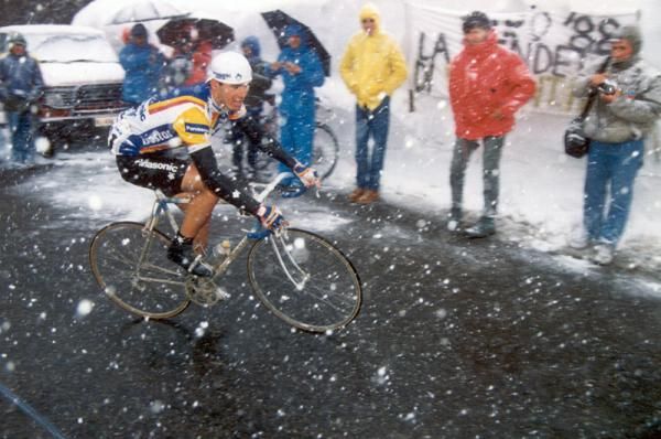 Dutchman Erik Breukink would win the stage over the Gavia Pass, but not the 1988 Giro's general classification.