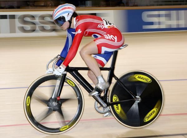 Victoria Pendleton (Great Britain) cruised through the Keirin heats.