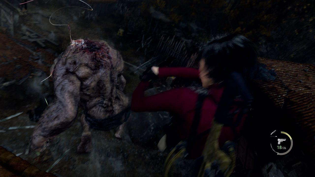 Screenshot of the Resident Evil 4: Separate Ways preview video.