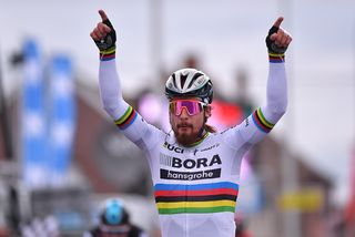 Peter Sagan takes his first win of 2017 at Kuurne-Brussel-Kuurne.