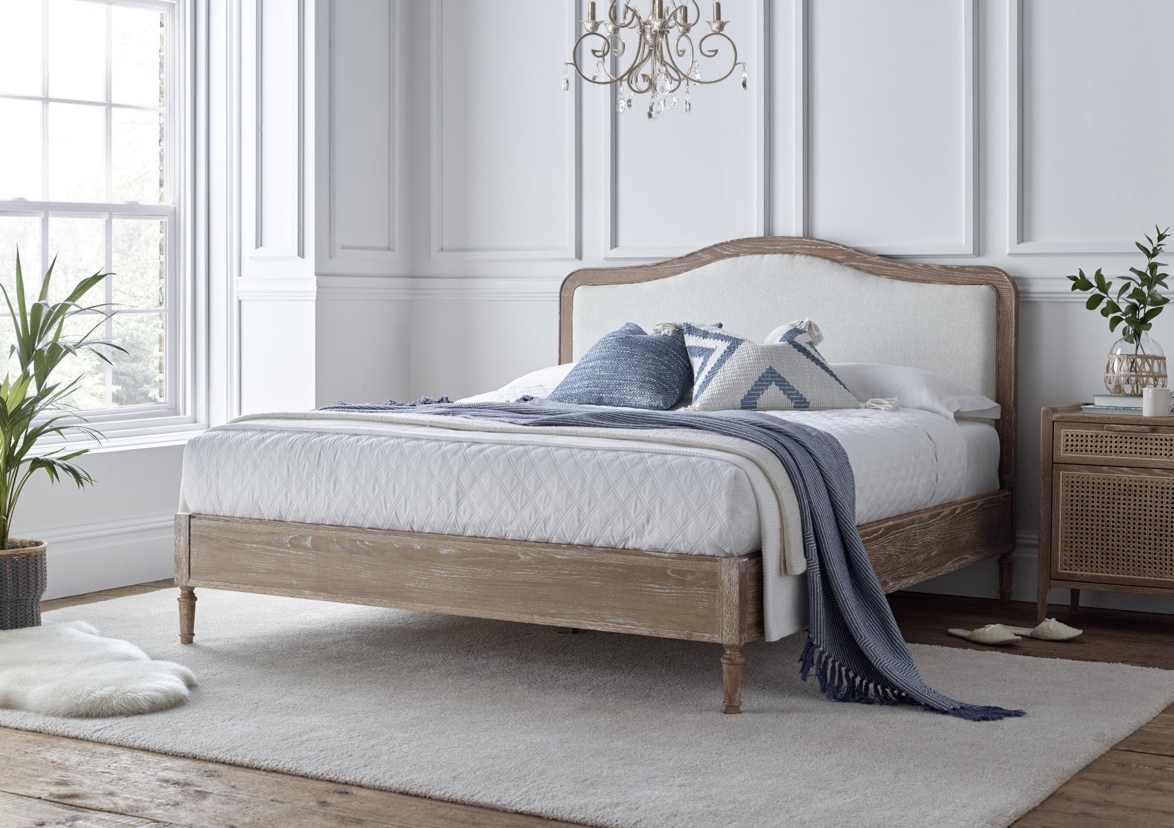 Lille Oak Upholstered Bed Frame &amp;ndash; Time4sleep