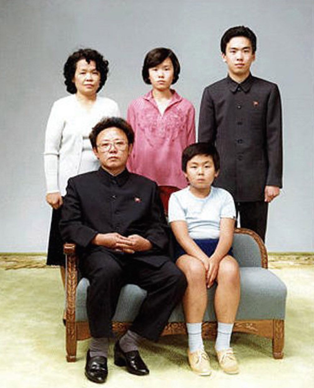 Kim Jong family photo