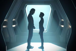 Tyler (Shazad Latif) tells Burnham he will not be joining her journey to the future.