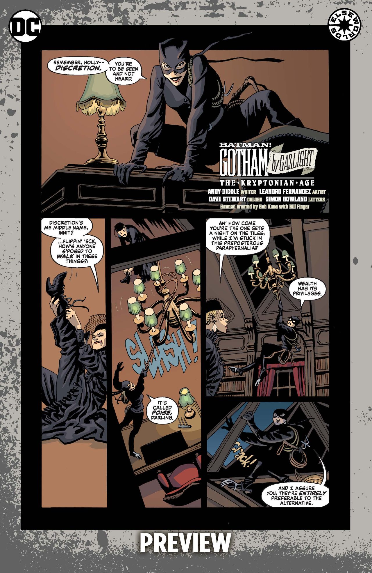 Art from Batman: Gotham by Gaslight &ndash; The Kryptonian Age