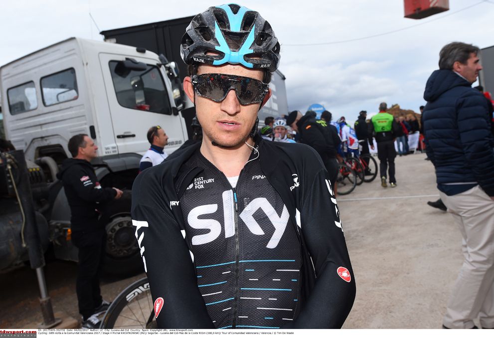 Michal Kwiatkowski (Team Sky) rode for his teammates