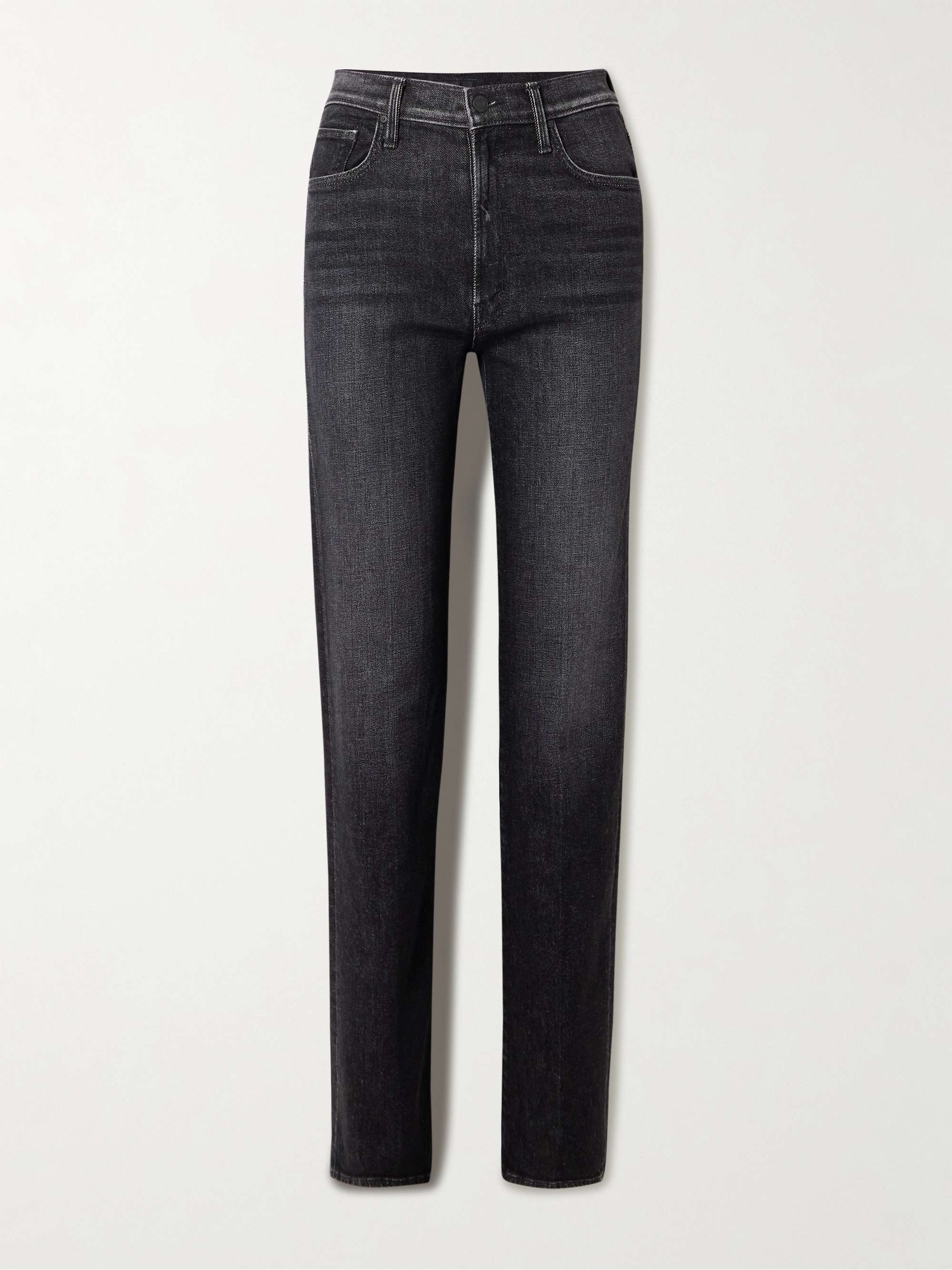 The Rambler Zip Heel High-Rise Straight-Leg Jeans