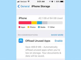 Get rid of unused apps to free up space
