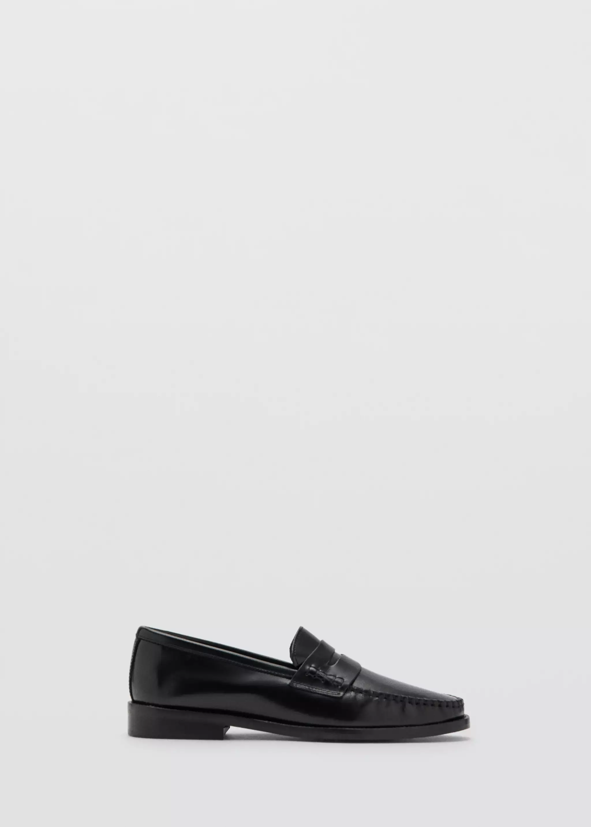 Gathered Leather Moccasin - Women | Mango Usa