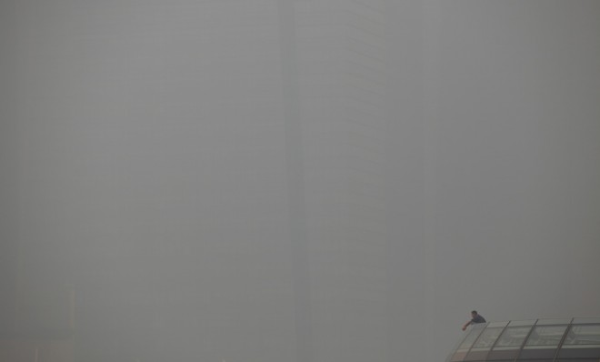 The nonexistent view of Singapore's business district on June 20.