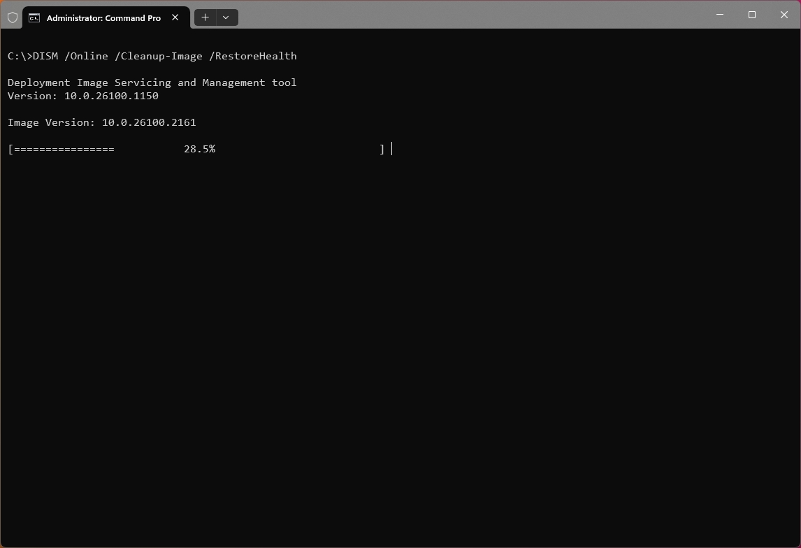 Windows 11 DISM command