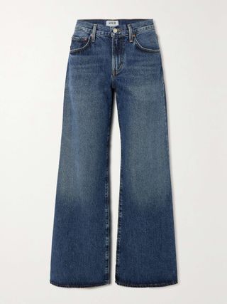 Clara Baggy Low-Rise Wide-Leg Organic Jeans